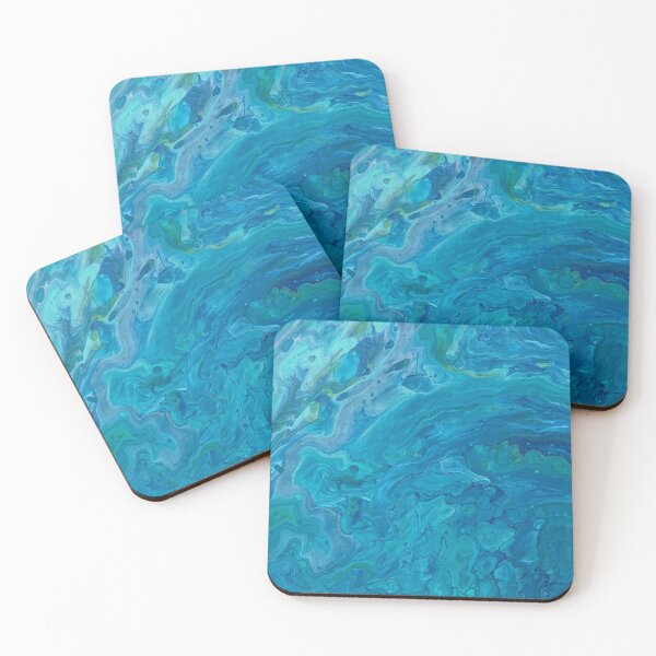 Item preview, Aquamarine Acrylic Art Pour  designed and sold by MrPanda12.