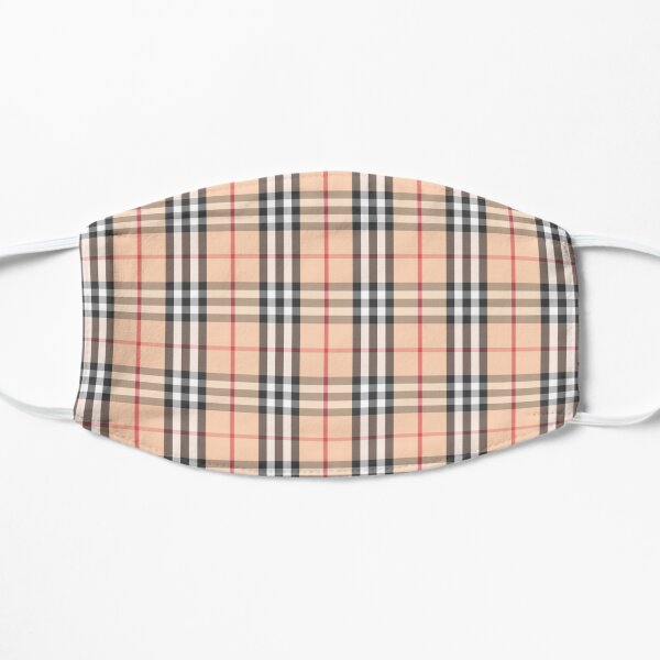 Preppy plaid mask Mask