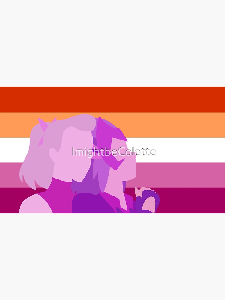 She Ra Adora And Catra Lesbian Flag Sticker For Sale By Imightbecolette Redbubble 0347