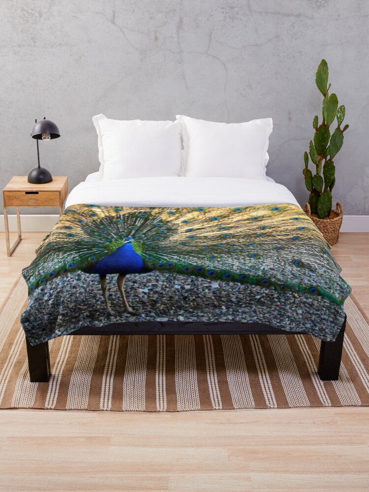 Peacock throw online blanket