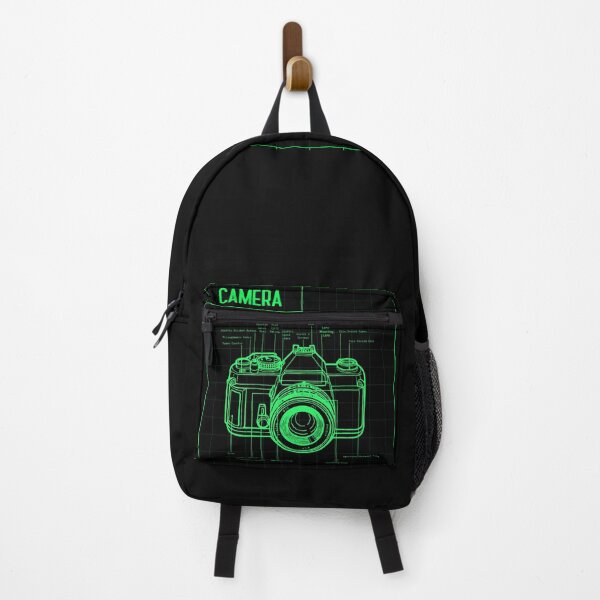 Item preview, Camera blueprint, diagram in retro green colours. designed and sold by fahim96.