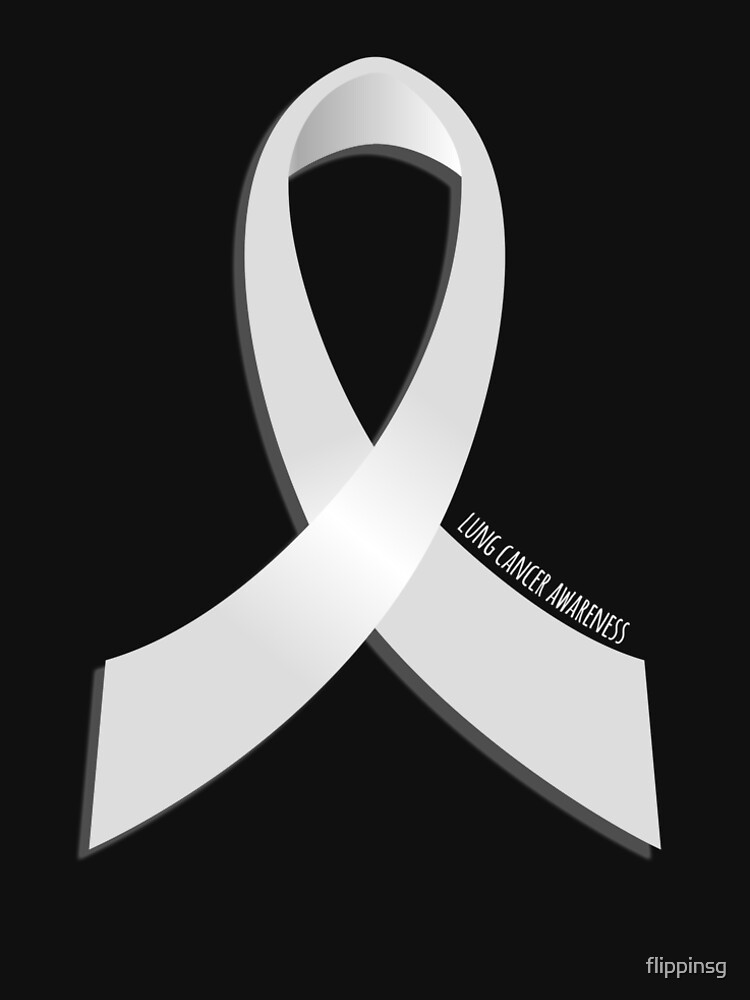 Lung Cancer Awareness Ribbon T Shirt By Flippinsg Redbubble   Raf,750x1000,075,t,101010 01c5ca27c6 