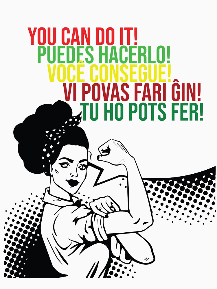 You can do It Central American languages | Quote Spanish, Portuguese, Catalan, Esperanto | Hispanic Woman SVG, Latin Pride by culturedsis