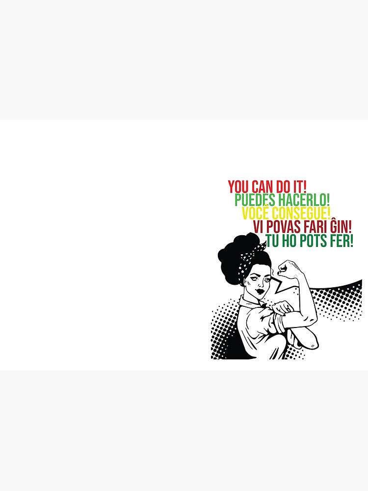 You can do It Central American languages | Quote Spanish, Portuguese, Catalan, Esperanto | Hispanic Woman SVG, Latin Pride by culturedsis