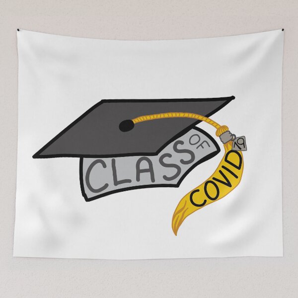 Item preview, Class of COVID 19 Graduation Cap designed and sold by skylarkdesigns.
