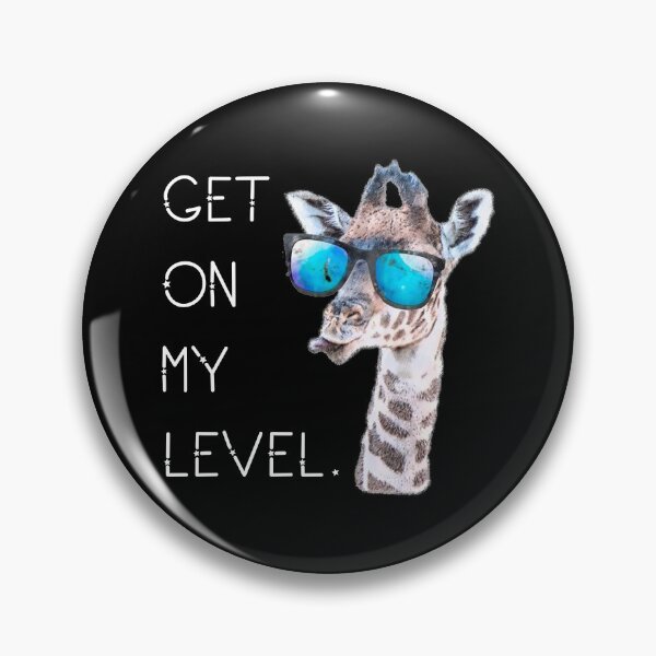 Item preview, Get On My Level - Giraffe Glasses Giant Zoo Animal Saying Gift Africa Souvenir designed and sold by Style4You24.