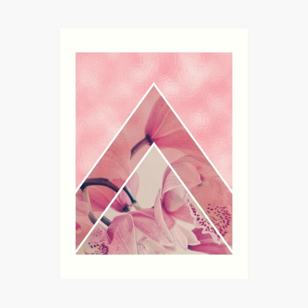 Glam Pink Orchids Art Print