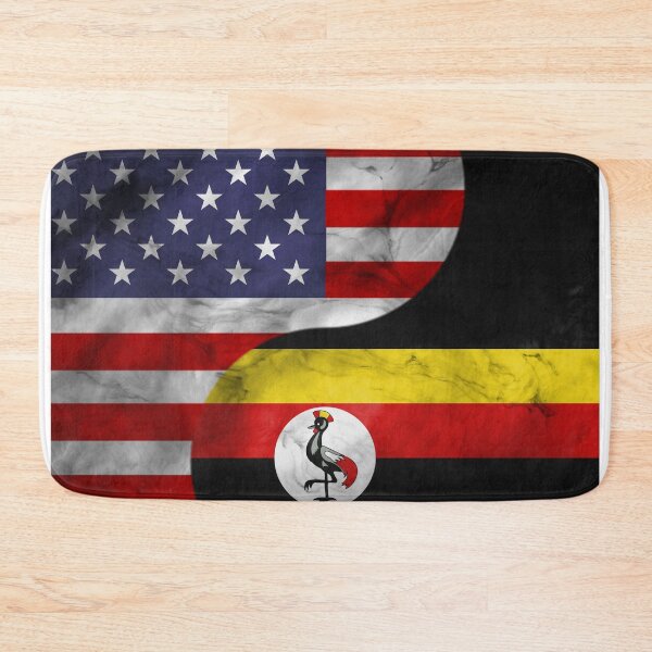 Item preview, USA and Uganda Dual Flag Yin Yang Combination designed and sold by ockshirts.