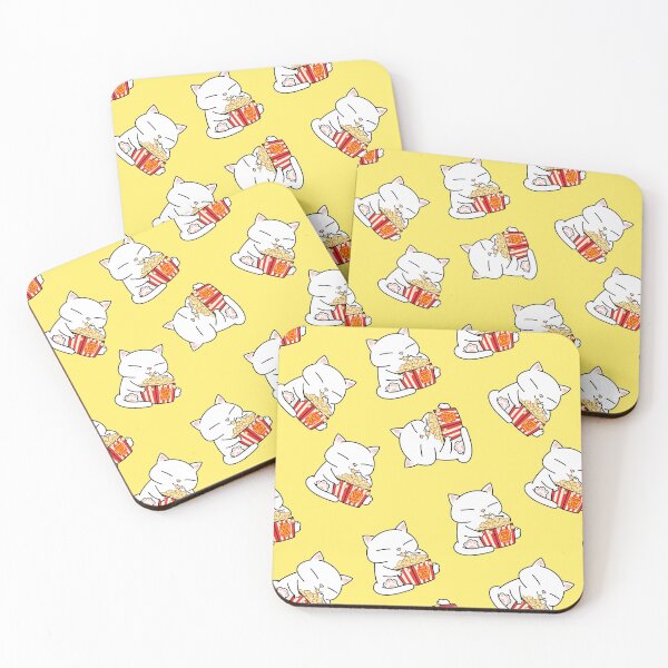 Aperçu de l'œuvre Chubby Cat Pop Corn (chat seulement) créée et vendue par Takeda-art.