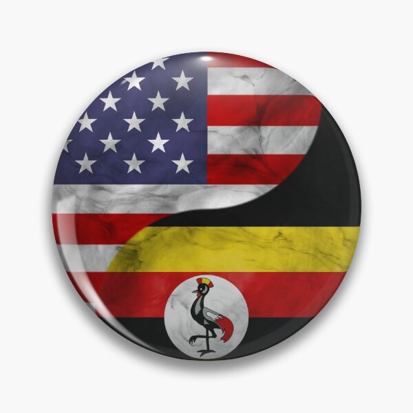 Item preview, USA and Uganda Dual Flag Yin Yang Combination designed and sold by ockshirts.