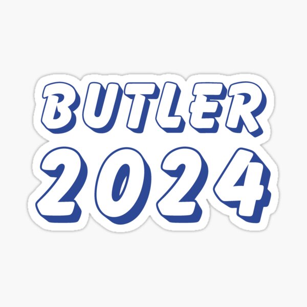 "Butler 2024" Sticker by llaux Redbubble