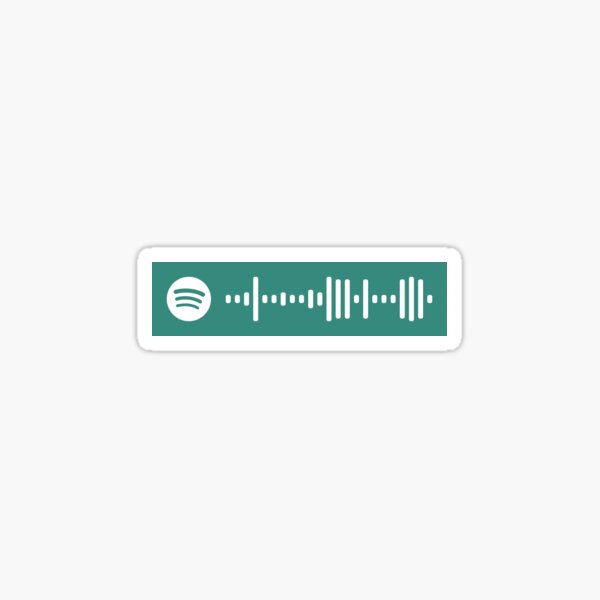 Sweet Creature By Harry Styles Spotify Code Sticker By Elliefrazer Redbubble - lil peep roblox song codes