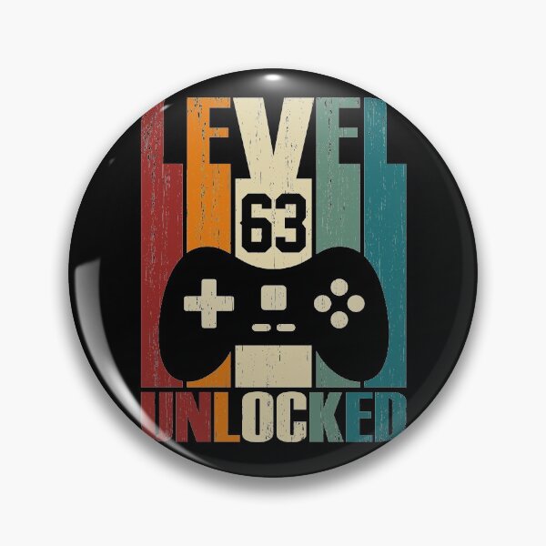 Item preview, Level 63 Unlocked 63rd Birthday Gift 63 Years Old Vintage 1957 Video Gamer designed and sold by nana1099.
