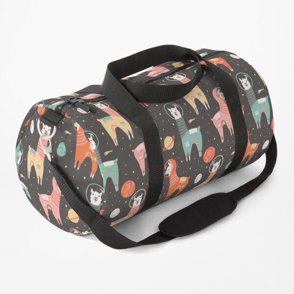 Astronaut Llamas in Space Duffle Bag