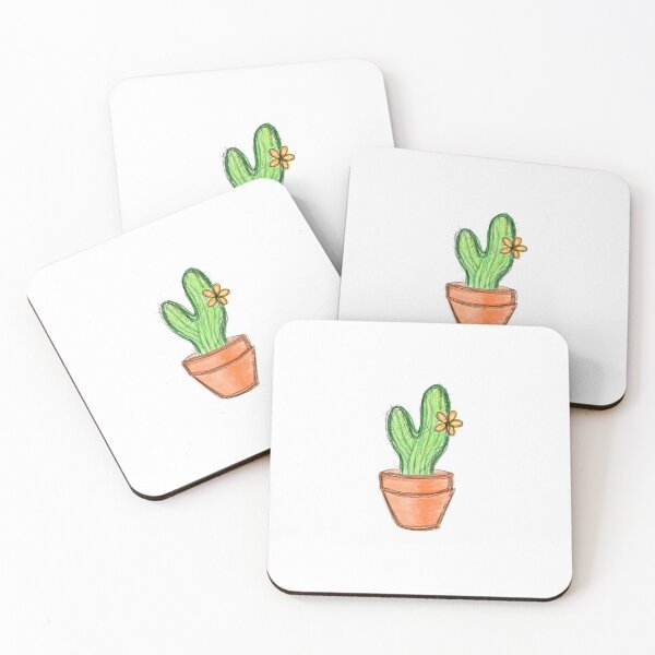 Item preview, Cactus blossom in pot  designed and sold by daybydayna.