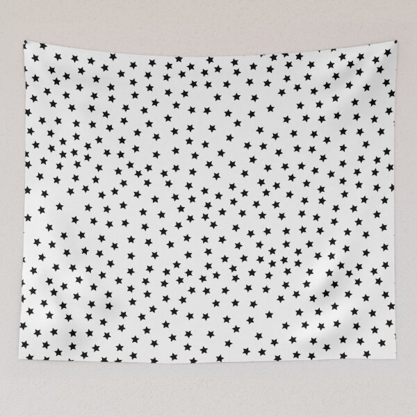 Item preview, Randomized Black Star Polka Dot Pattern designed and sold by Nicolette Olivier.