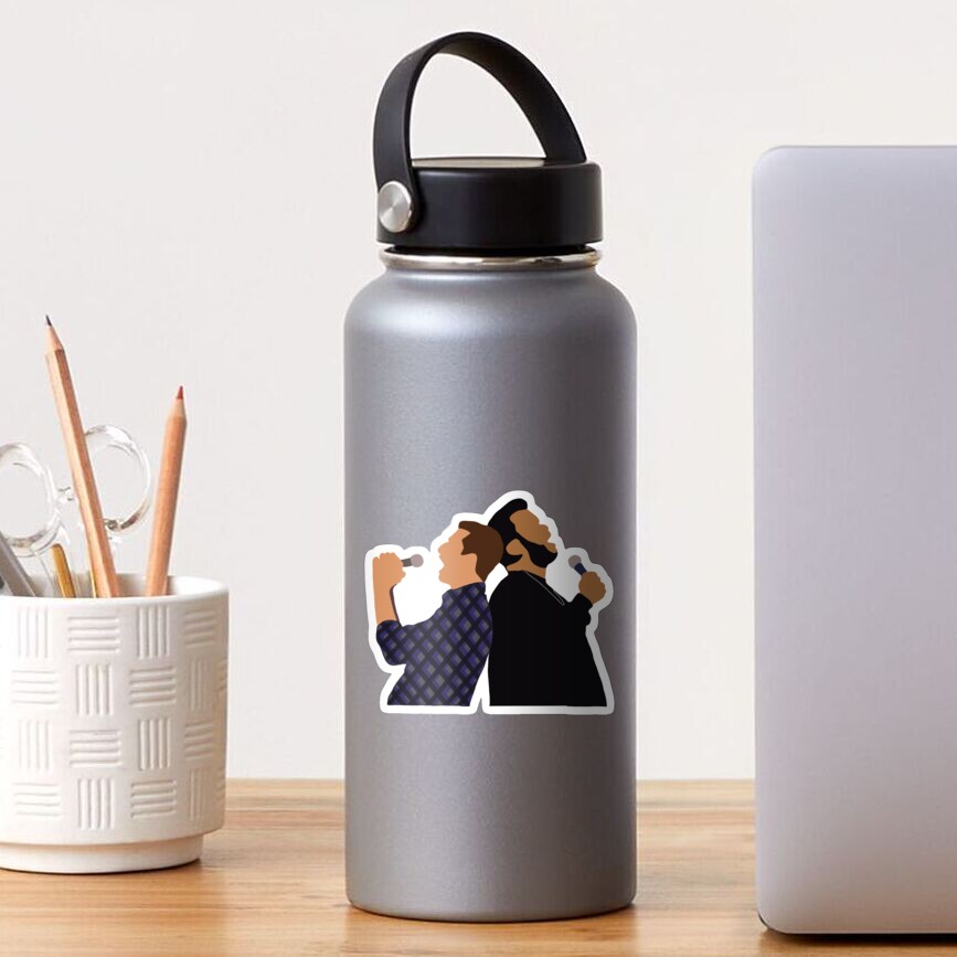 "Jake and Doug Judy doing karaoke " Sticker for Sale by cristal26