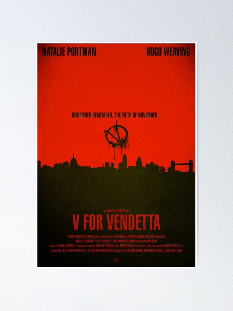 Poster Cartel De La Pelicula V Para Vendetta De Hydrology