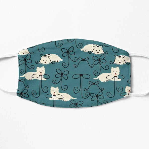 West Highland White Terrier and Bow Mask