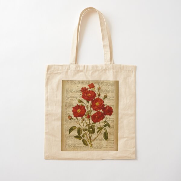 Artikel-Vorschau von Botanischer Druck, auf alter Buchseite - Rosen, designt und verkauft von Art by Lilia.