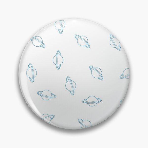 Item preview, Randomized Light Blue Planet Saturn Pattern designed and sold by Nicolette Olivier.
