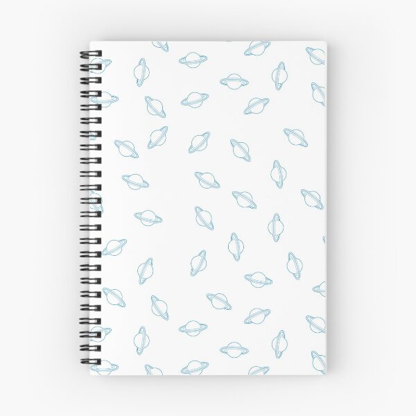 Item preview, Randomized Light Blue Planet Saturn Pattern designed and sold by Nicolette Olivier.