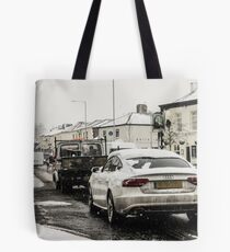 Audi In The Snow Tote Bag