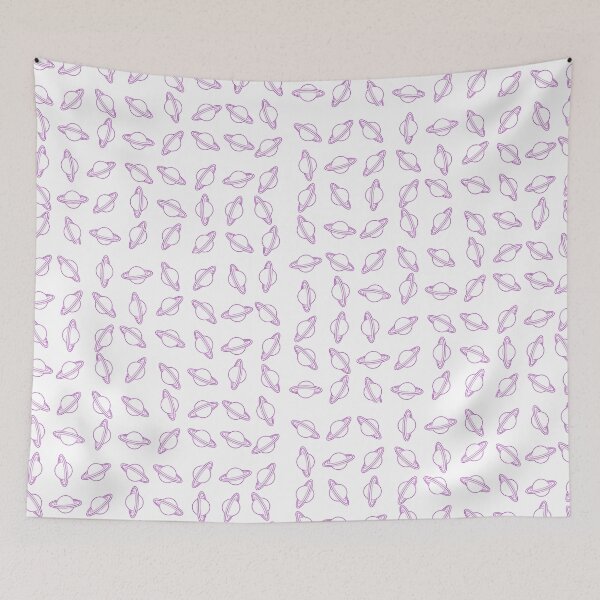 Item preview, Purple Planet Saturn Linear Polka Dot Pattern designed and sold by Nicolette Olivier.