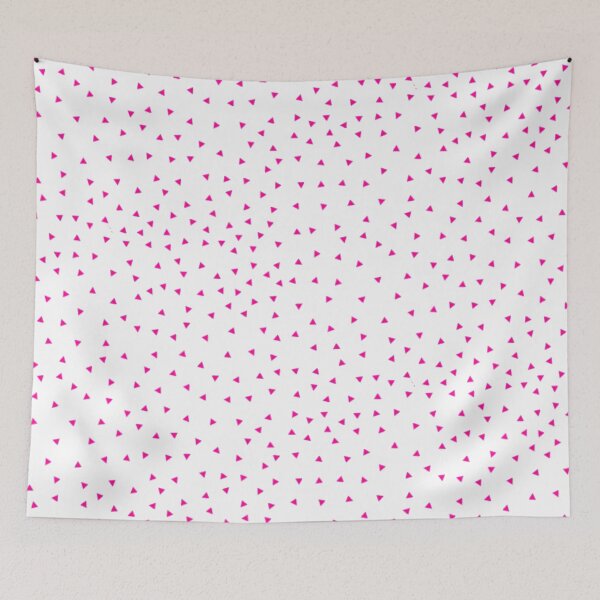 Item preview, Randomized Small Pink Triangle Polka Dot  Pattern designed and sold by Nicolette Olivier.