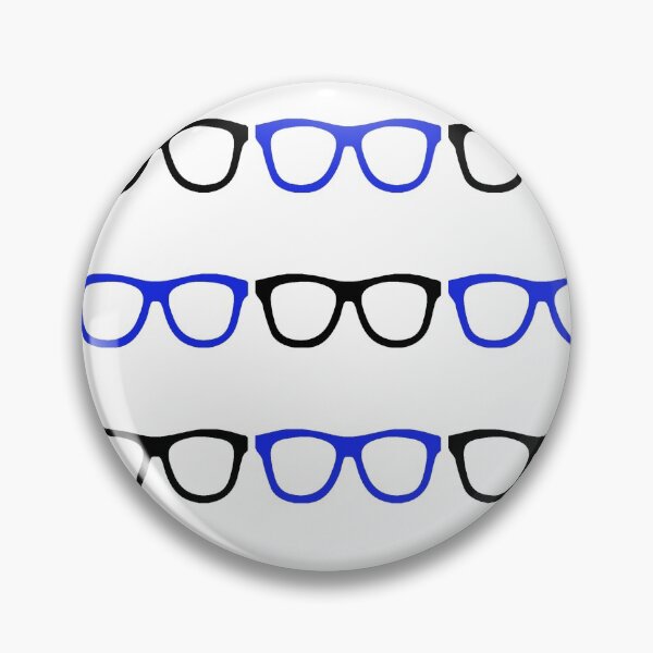 Artikelvorschau, Schwarze und blaue Sonderlings-Gläser entworfen und verkauft von GeekyGirlsGarb.