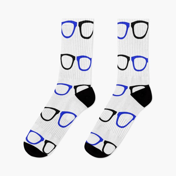 Artikelvorschau, Schwarze und blaue Sonderlings-Gläser entworfen und verkauft von GeekyGirlsGarb.