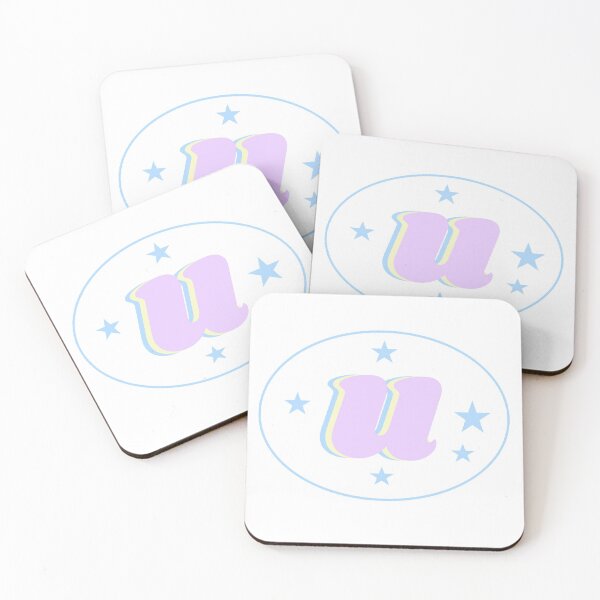 Item preview, Letter U Monogram Art Pink, Blue, Yellow Aesthetic designed and sold by gia-x.