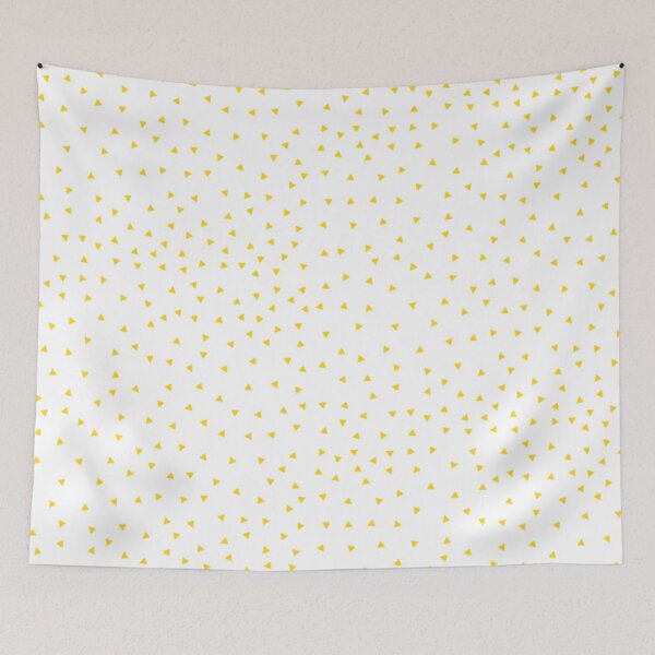 Item preview, Randomized Small Yellow Triangle Polka Dot Pattern designed and sold by Nicolette Olivier.