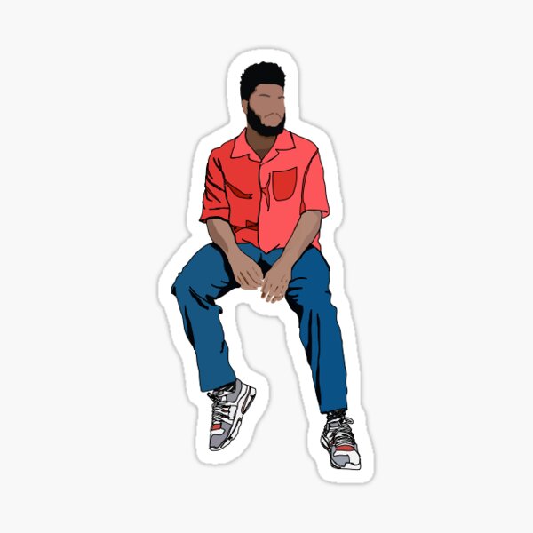 Khalid minimalistic sticker Sticker