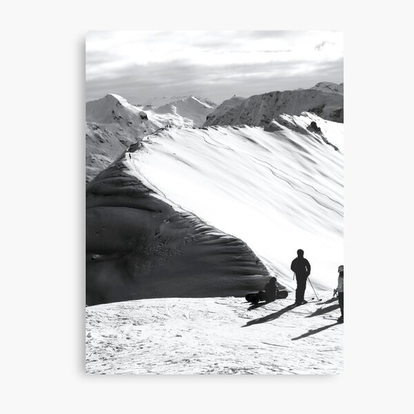 Hiking for Lines Metal Print