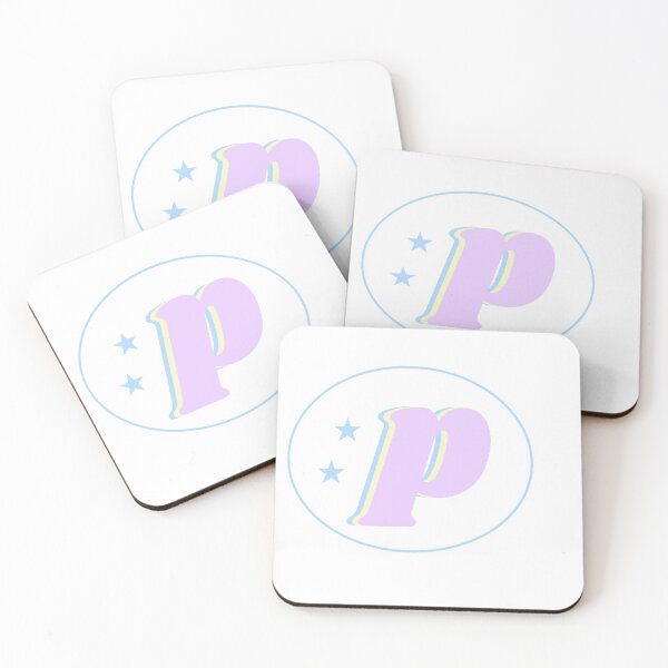 Item preview, Letter P Monogram Art Pink, Blue, Yellow Aesthetic designed and sold by gia-x.