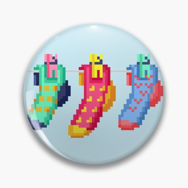 Item preview, Pixelated Socks Hanging designed and sold by HopeDetour.