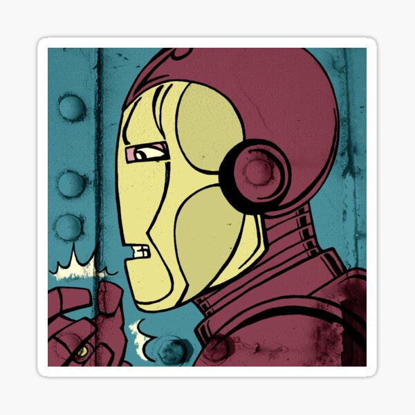 Armored Man Sticker