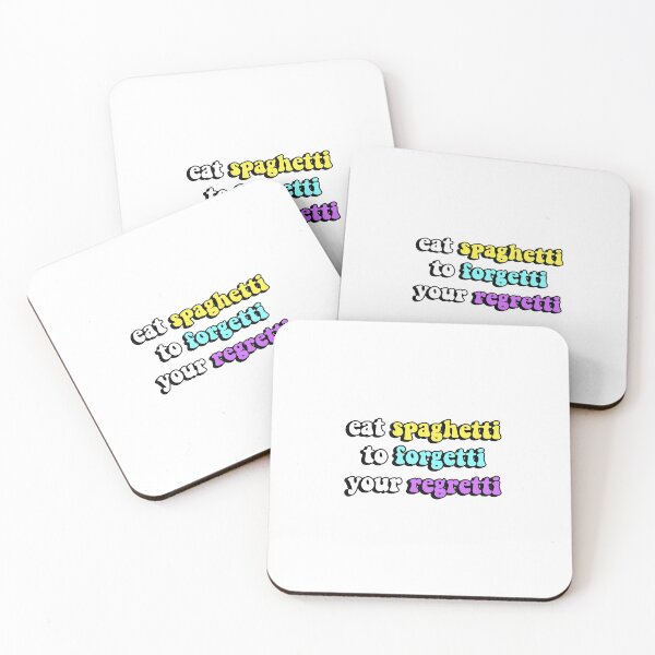 Item preview, eat spaghetti to forgetti your regretti quote designed and sold by caitlinjquinn.