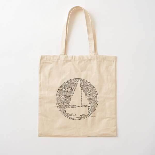 eine meiner Lieblingsbeschäftigungen. Ich habe diese Zeichnung mit einer Linie gemacht. Ich hoffe du magst es! Tolles Geschenk für die Segler in Ihrem Leben. Baumwolltasche