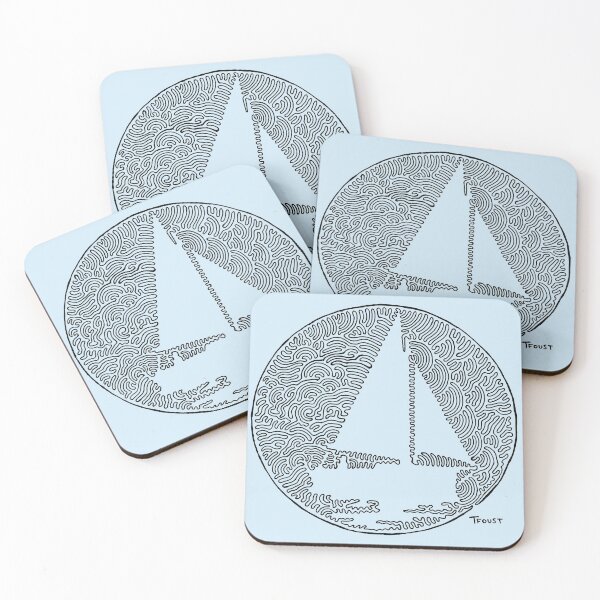 Item preview, Sailing Paradise in one line  designed and sold by tfoust10.