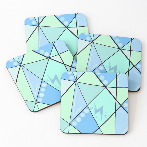 Artikelvorschau, Hellblaues geometrisches Blitzdesign entworfen und verkauft von Alli ML.