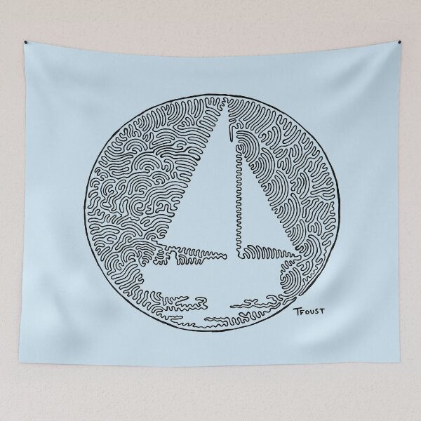 Item preview, Sailing Paradise in one line  designed and sold by tfoust10.