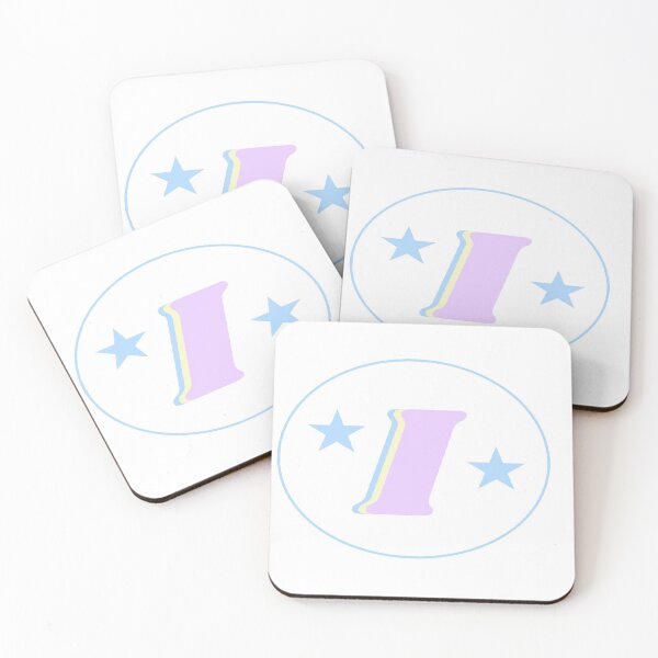 Item preview, Letter I Monogram Art Pink, Blue, Yellow Aesthetic designed and sold by gia-x.