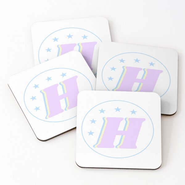 Item preview, Letter H Monogram Art Pink, Blue, Yellow Aesthetic designed and sold by gia-x.