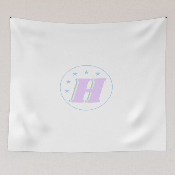 Item preview, Letter H Monogram Art Pink, Blue, Yellow Aesthetic designed and sold by gia-x.