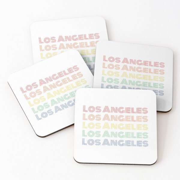 Item preview, Multi Colour Retro Vintage Los Angeles City Name Typographic Art designed and sold by MakiMak.