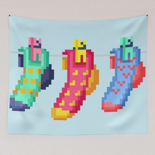 Item preview, Pixelated Socks Hanging designed and sold by HopeDetour.