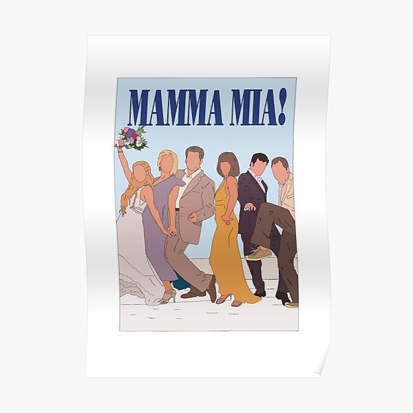 Mamma Mia Poster Outline Poster