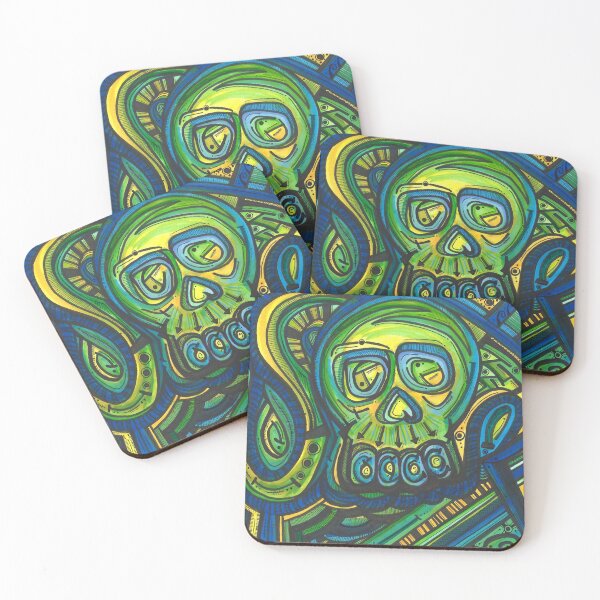 Item preview, Confused skull designed and sold by theclecticfunk.
